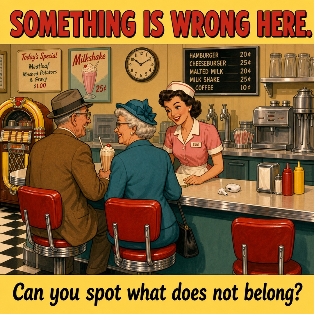 Something Is Wrong in This 1950s Diner: Answer