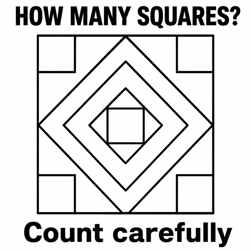 Answer: How Many Squares Do You See?