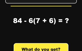 Math Puzzle Answer Explained