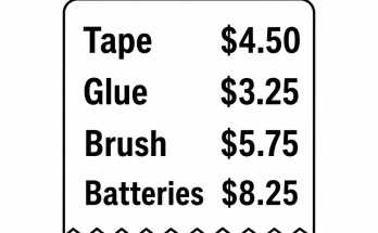 Answer: Hardware Store Receipt Math Puzzle