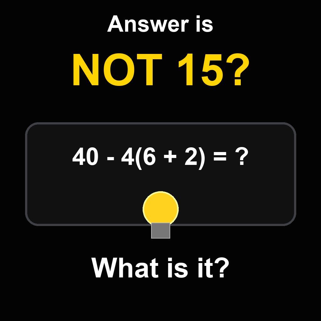 Answer: The Answer Is Not What You Think