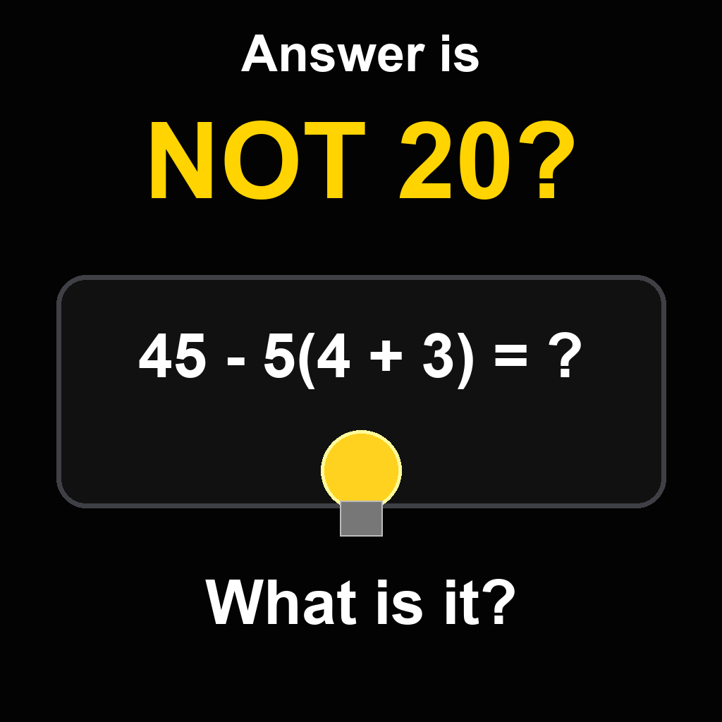 Answer: The Answer Is Not What You Think