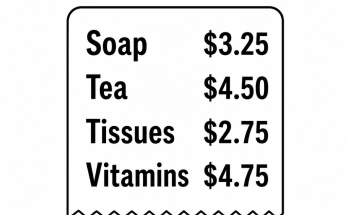 Answer: No Calculator Pharmacy Receipt Math Puzzle