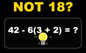 Answer Is NOT 18? Math Puzzle Explained