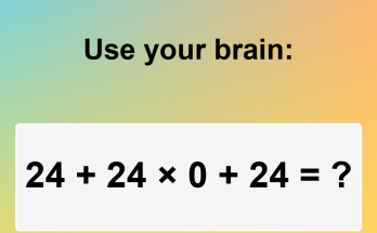 Answer: Please Do Not Use a Calculator Puzzle