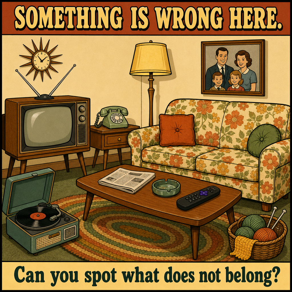 Something Is Wrong in This 1960s Living Room: Answer