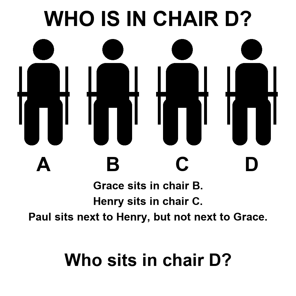 Answer: Chair Logic Puzzle