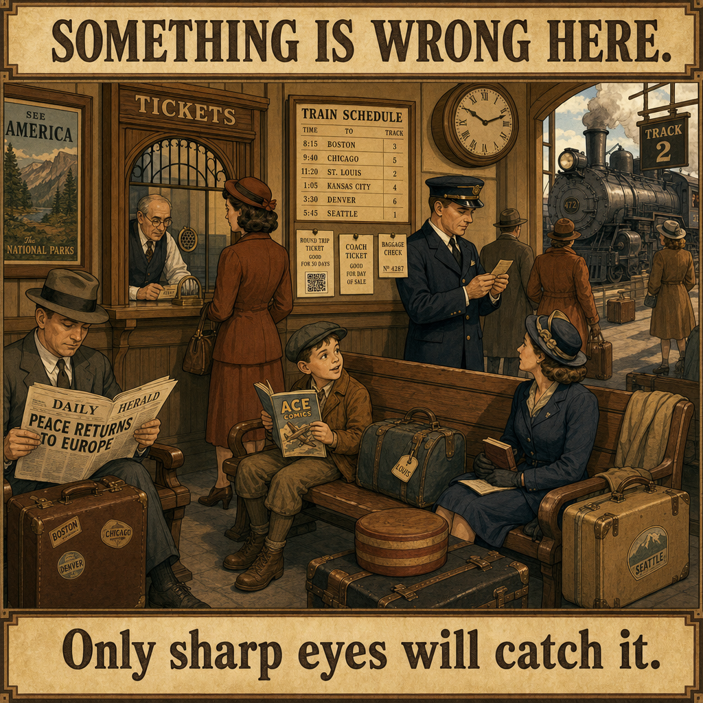 Something Is Wrong in This Old Train Station: Answer