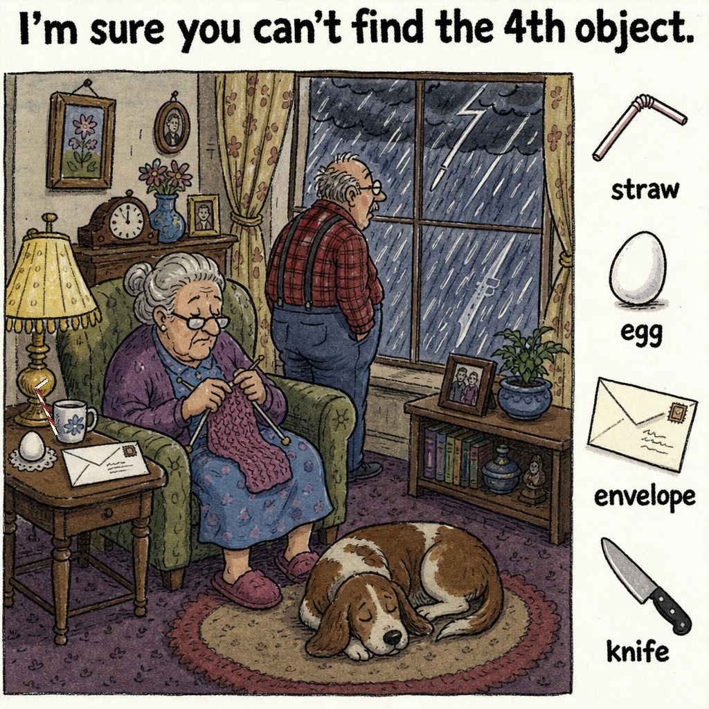 Can You Find the Hidden Knife in This Picture?