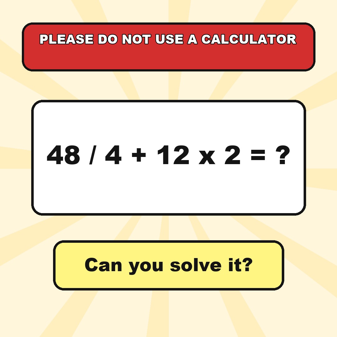 Math Puzzle Answer Explained