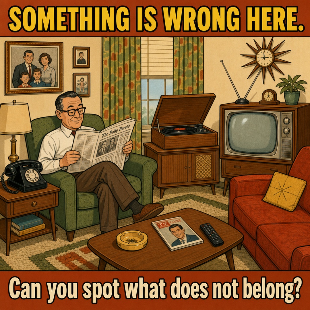 Something Is Wrong in This 1960s Living Room: Answer