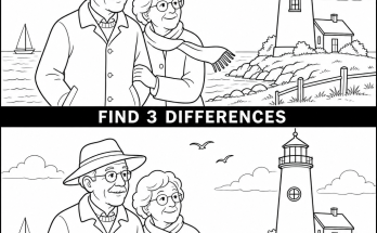 Find the 3 Differences: Lighthouse Puzzle Answer
