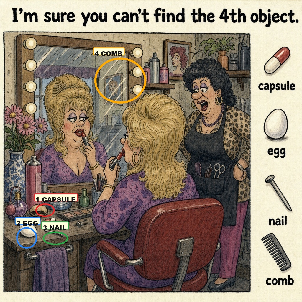 Can You Find the Hidden Comb in This Picture? answer image