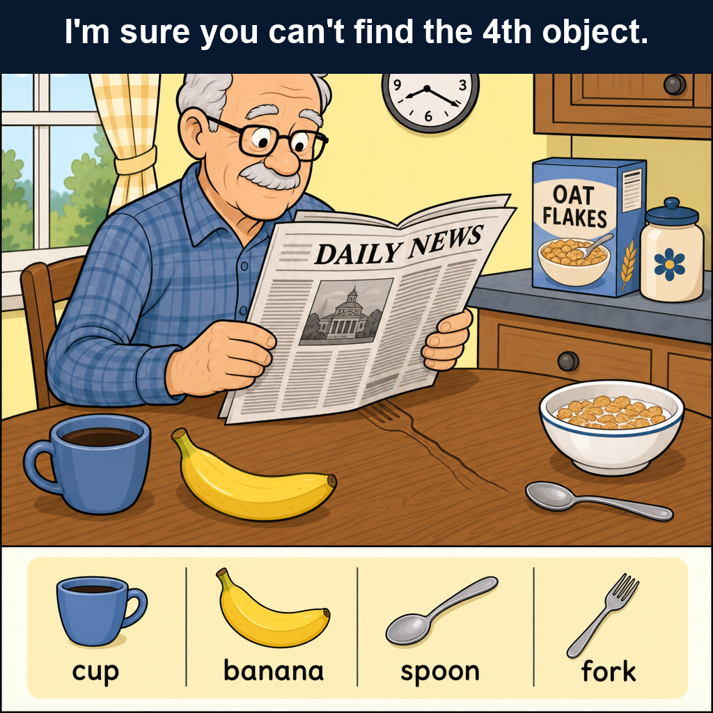 Can You Find the Hidden Fork in This Picture?