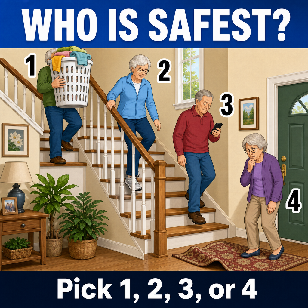 Answer: Who Is Safest on the Stairs?