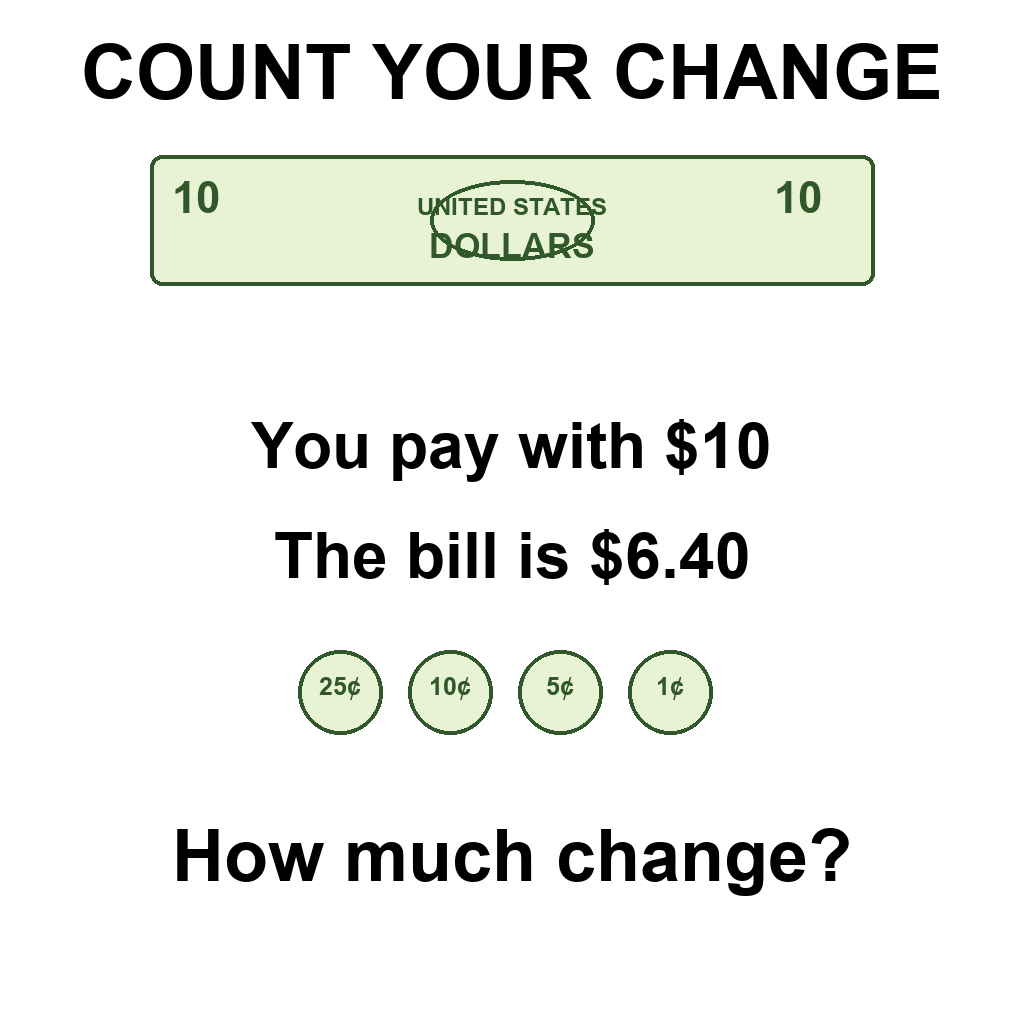 Answer: Count Your Change Puzzle