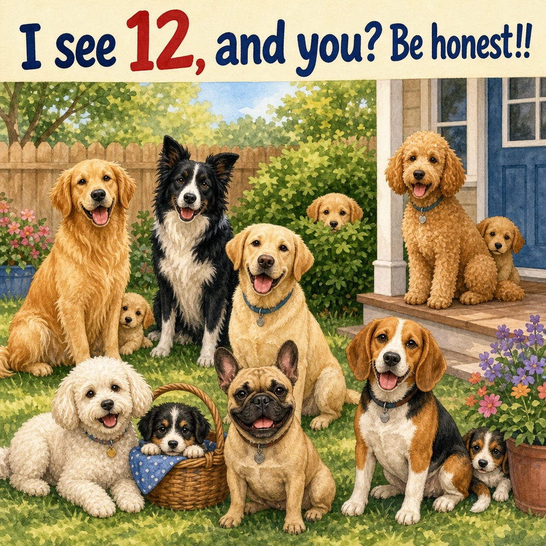 I See 12, and You? Dog Count Answer