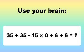 Please Do Not Use a Calculator: Puzzle Answer