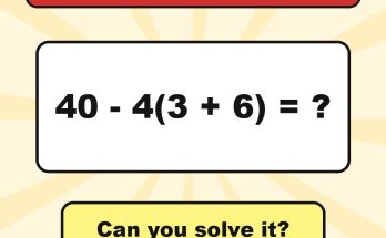 Answer: 40 - 4(3 + 6)