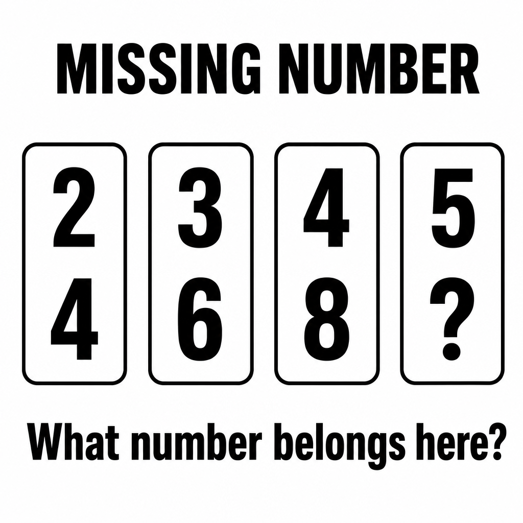 Answer: Missing Number Tile Pattern Puzzle