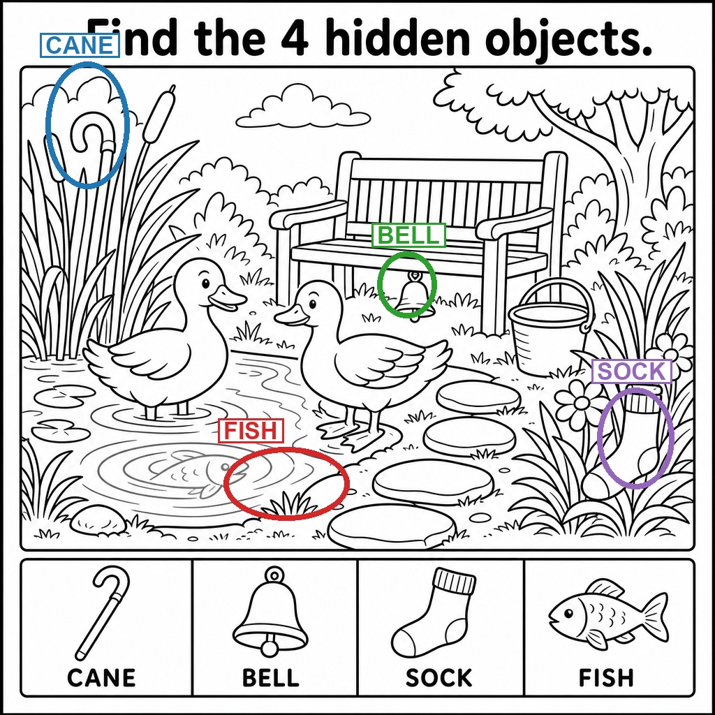 Can You Find the Hidden Fish? answer image