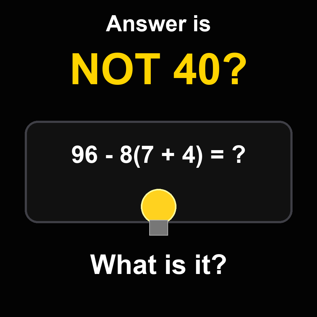 Answer: The Answer Is Not What You Think
