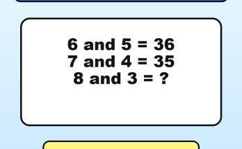 Answer: 6 and 5 = 36, 7 and 4 = 35, 8 and 3 = ?