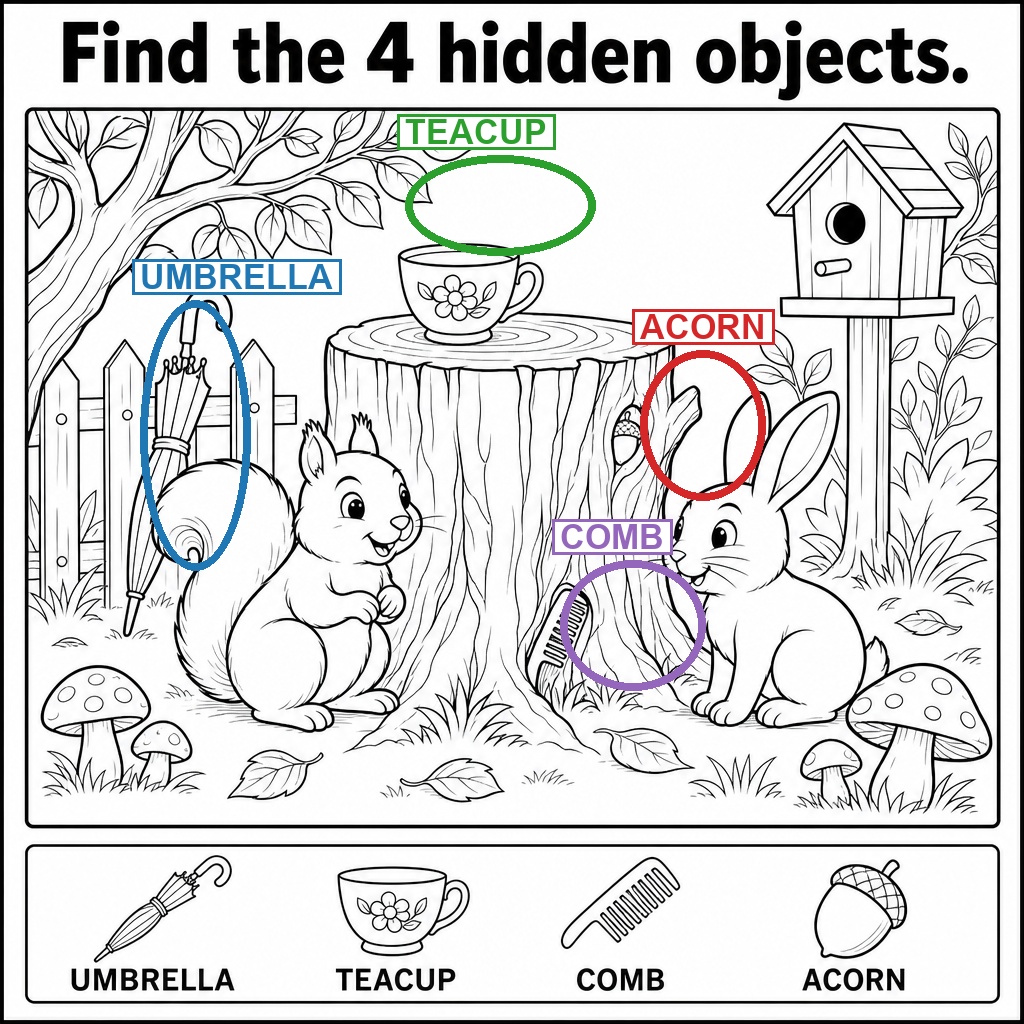 Can You Find the Hidden Acorn? answer image