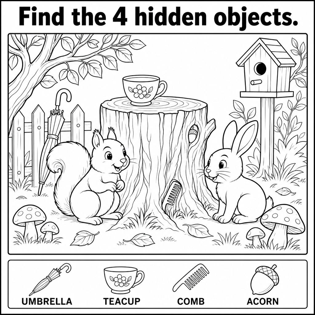Can You Find the Hidden Acorn?