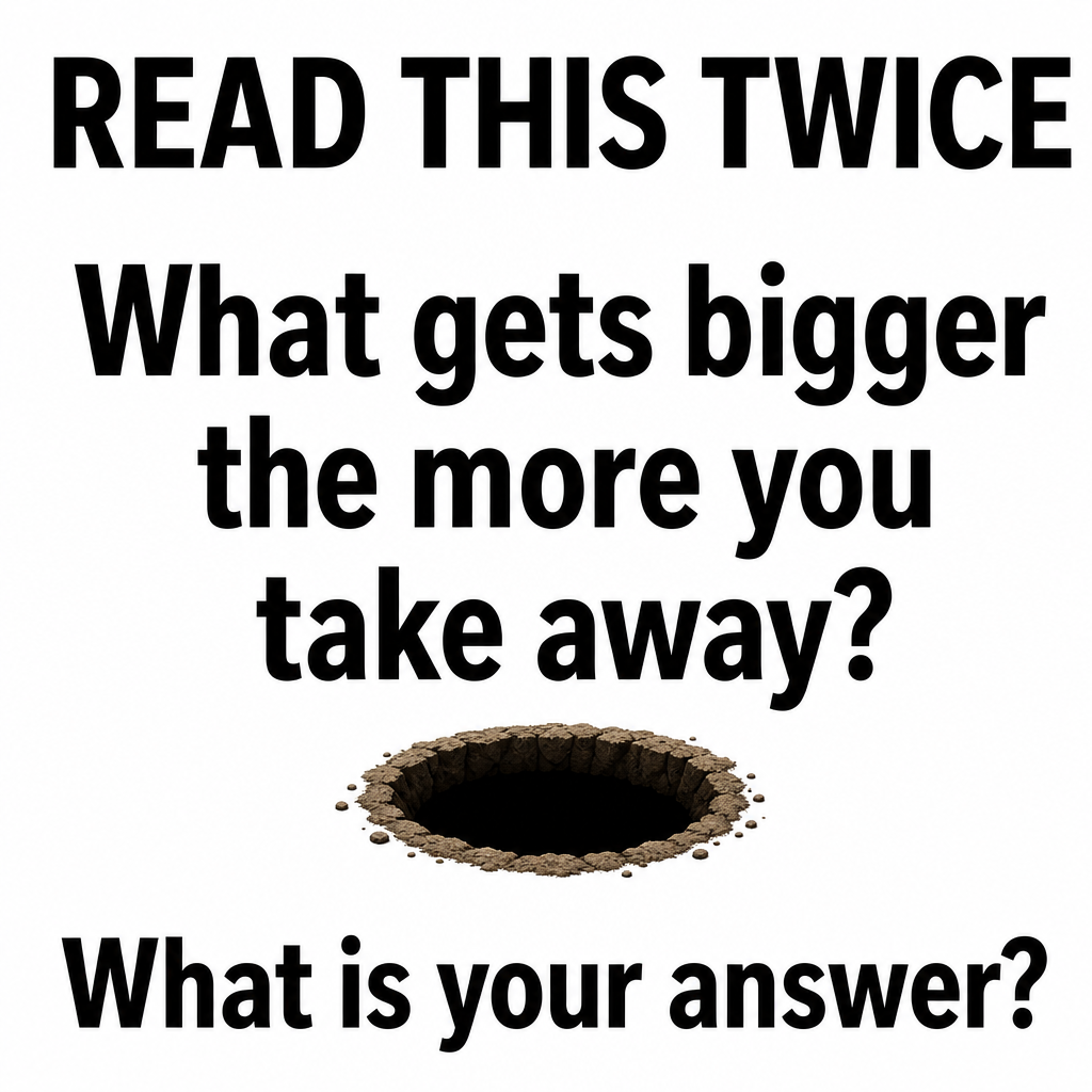 Answer: What Gets Bigger the More You Take Away?