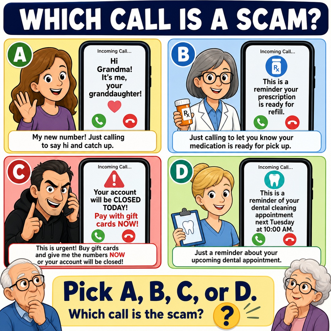Which Call Is a Scam? Answer Explained
