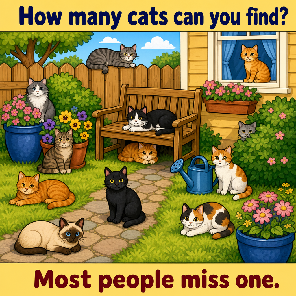 How Many Cats Can You Find? Answer