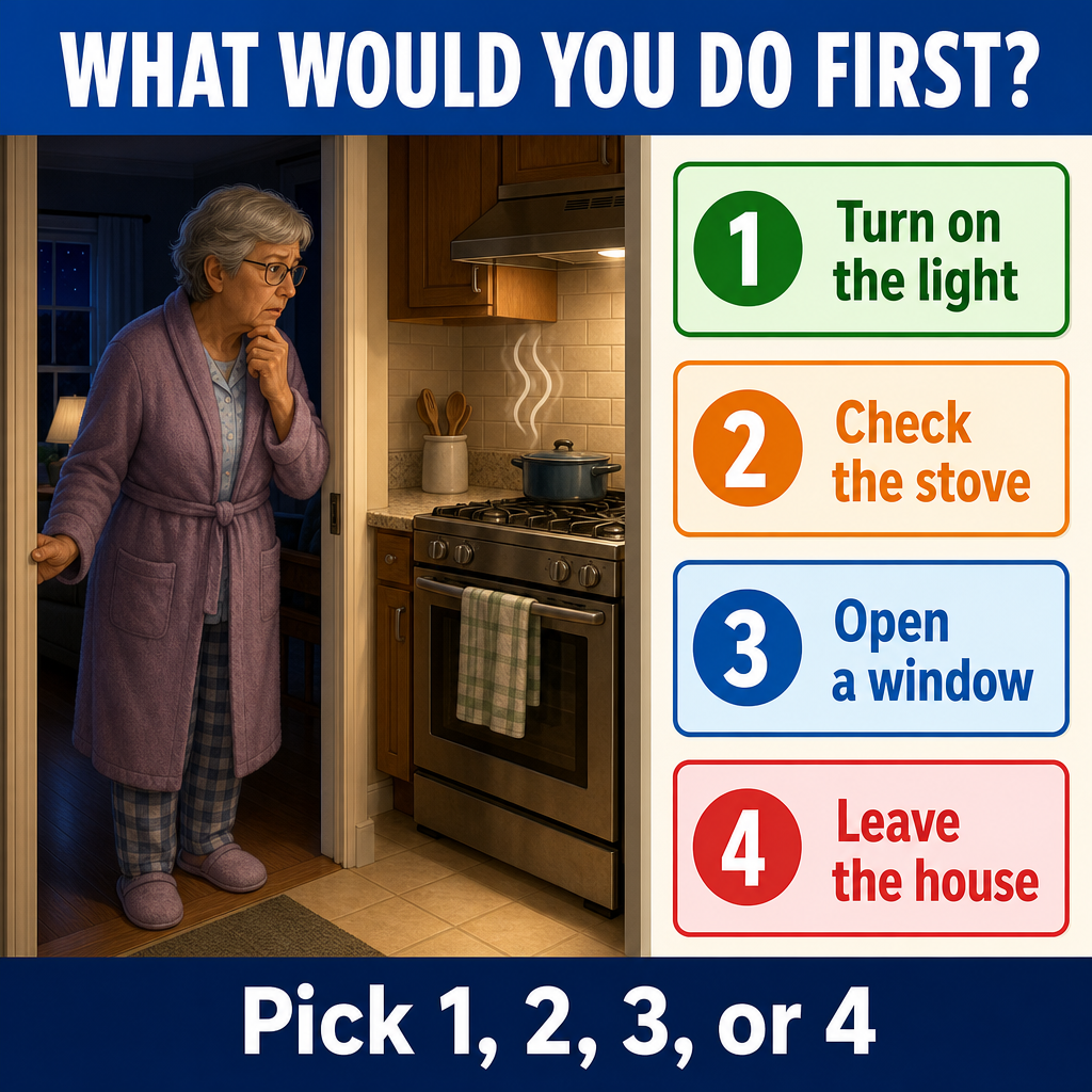 Answer: What Would You Do First If You Smelled Gas?