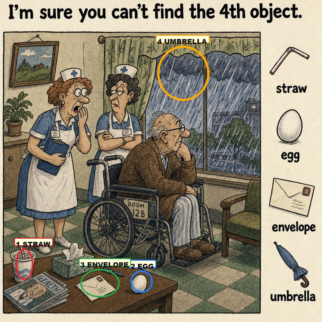 Can You Find the Hidden Umbrella in This Picture? answer image