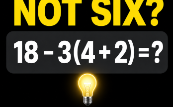Answer: The Answer Is Not Six Math Puzzle