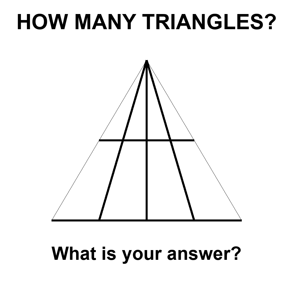 Answer: How Many Triangles Puzzle
