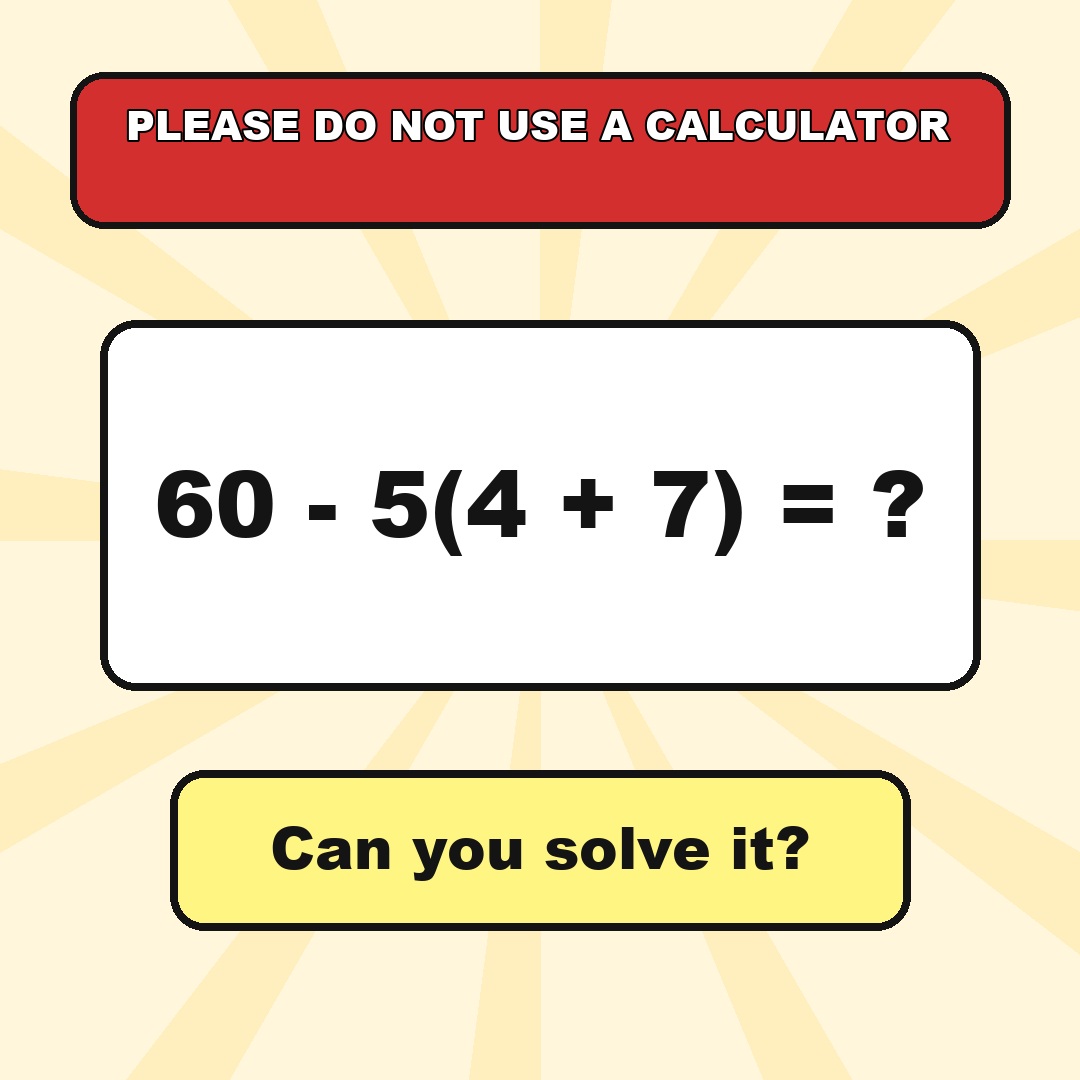 Math Puzzle Answer Explained