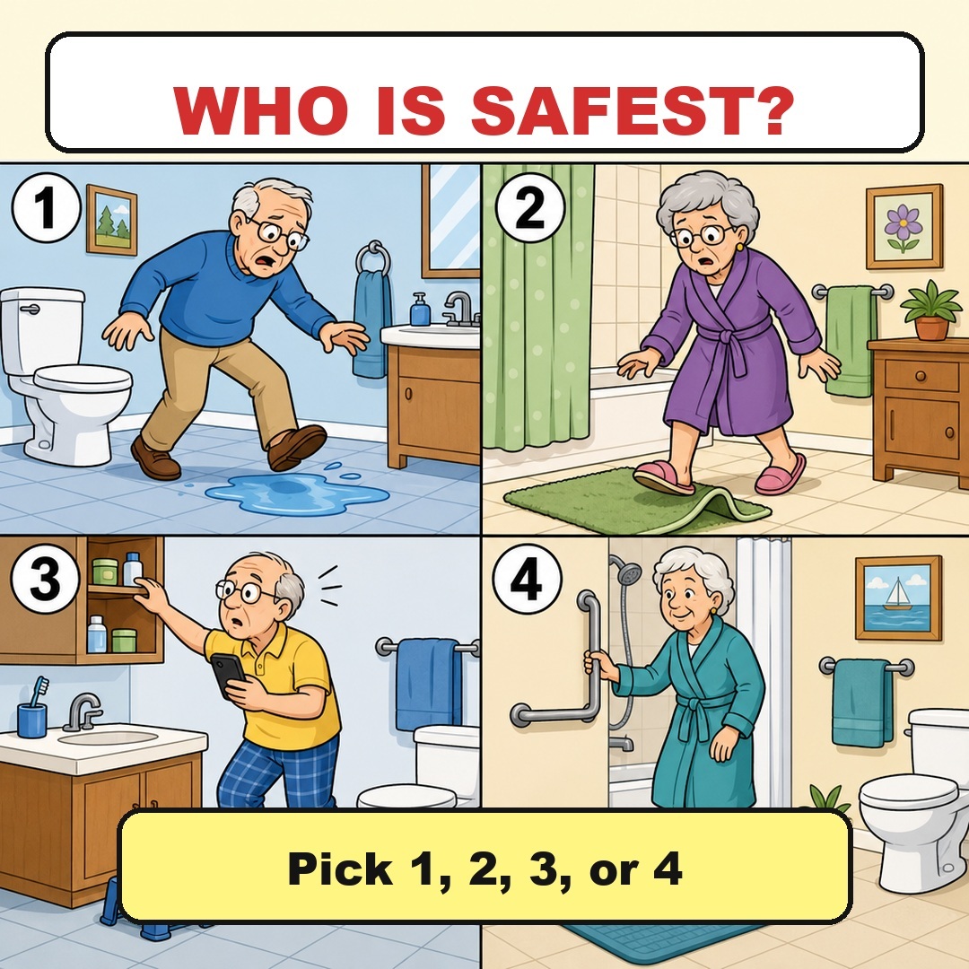 Answer: Who Is Safest in the Bathroom?