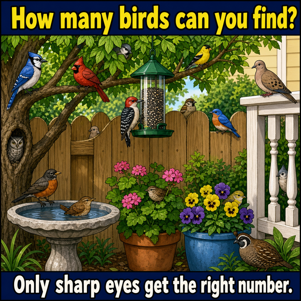 How Many Birds Can You Find? Answer