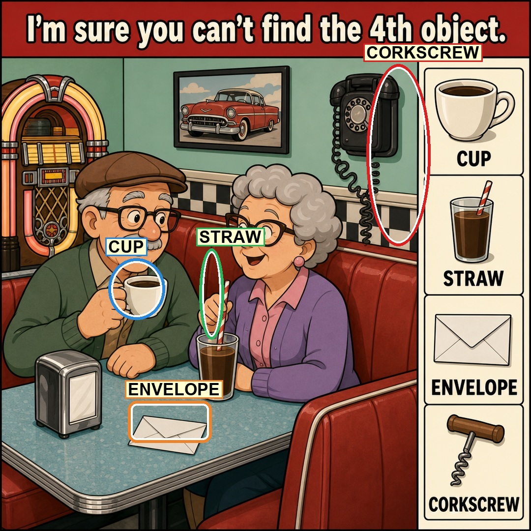 Can You Find the Hidden Corkscrew? answer image