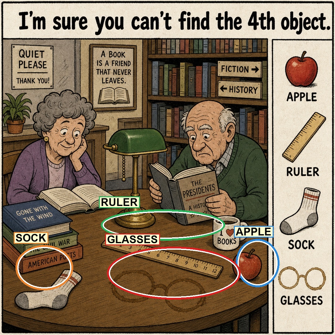 Can You Find the Hidden Glasses? answer image