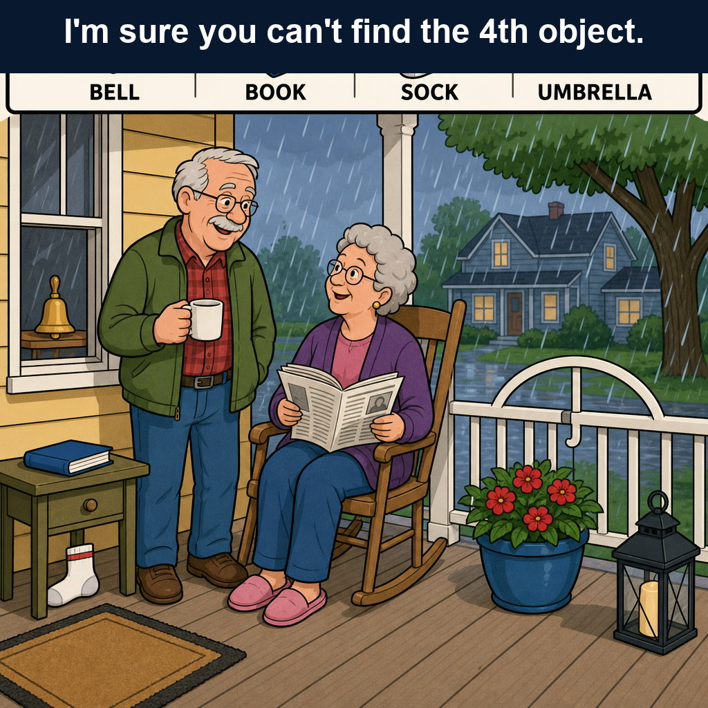 Can You Find the Hidden Umbrella in This Picture?