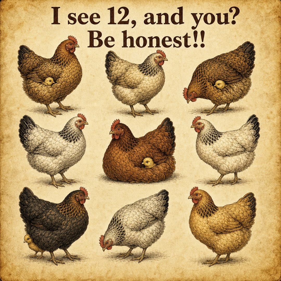 I See 12, and You? Chicken Count Answer