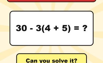 Answer: 30 - 3(4 + 5)