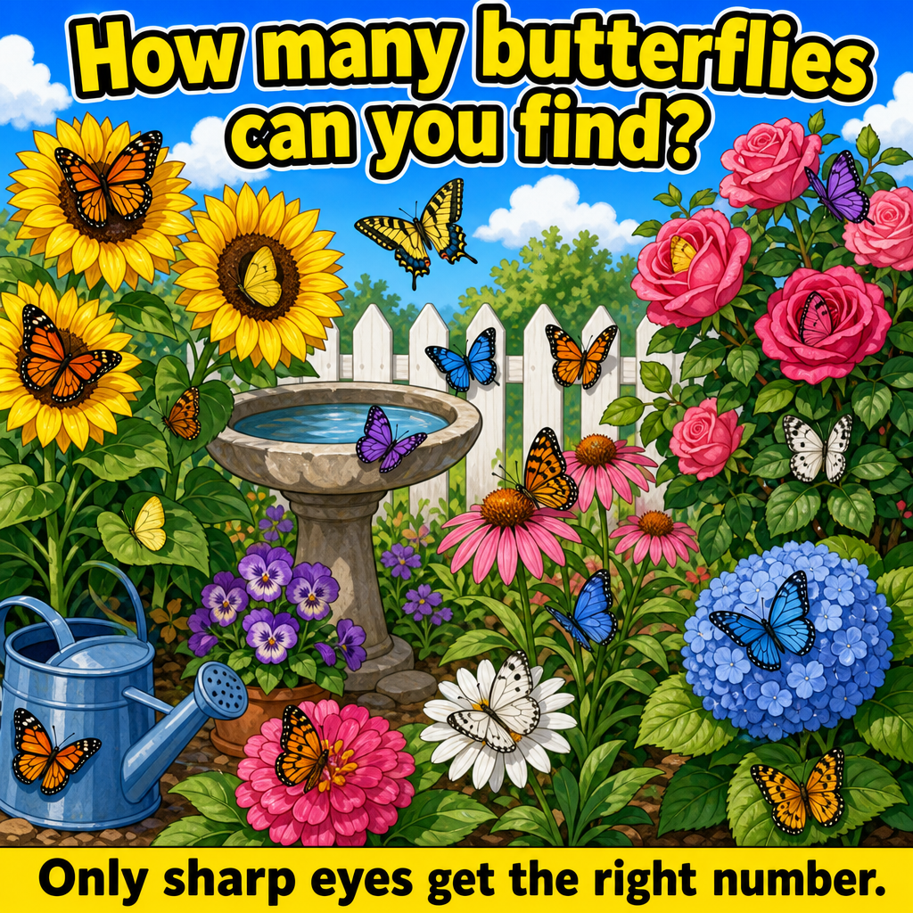 How Many Butterflies Can You Find? Answer