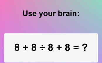 Answer: Please Do Not Use a Calculator Puzzle
