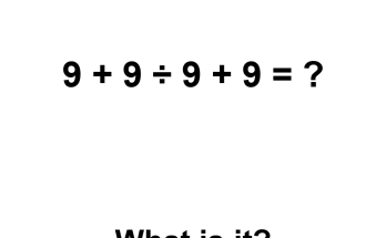 Answer: Please Do Not Use a Calculator Puzzle