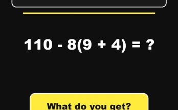 Math Puzzle Answer Explained