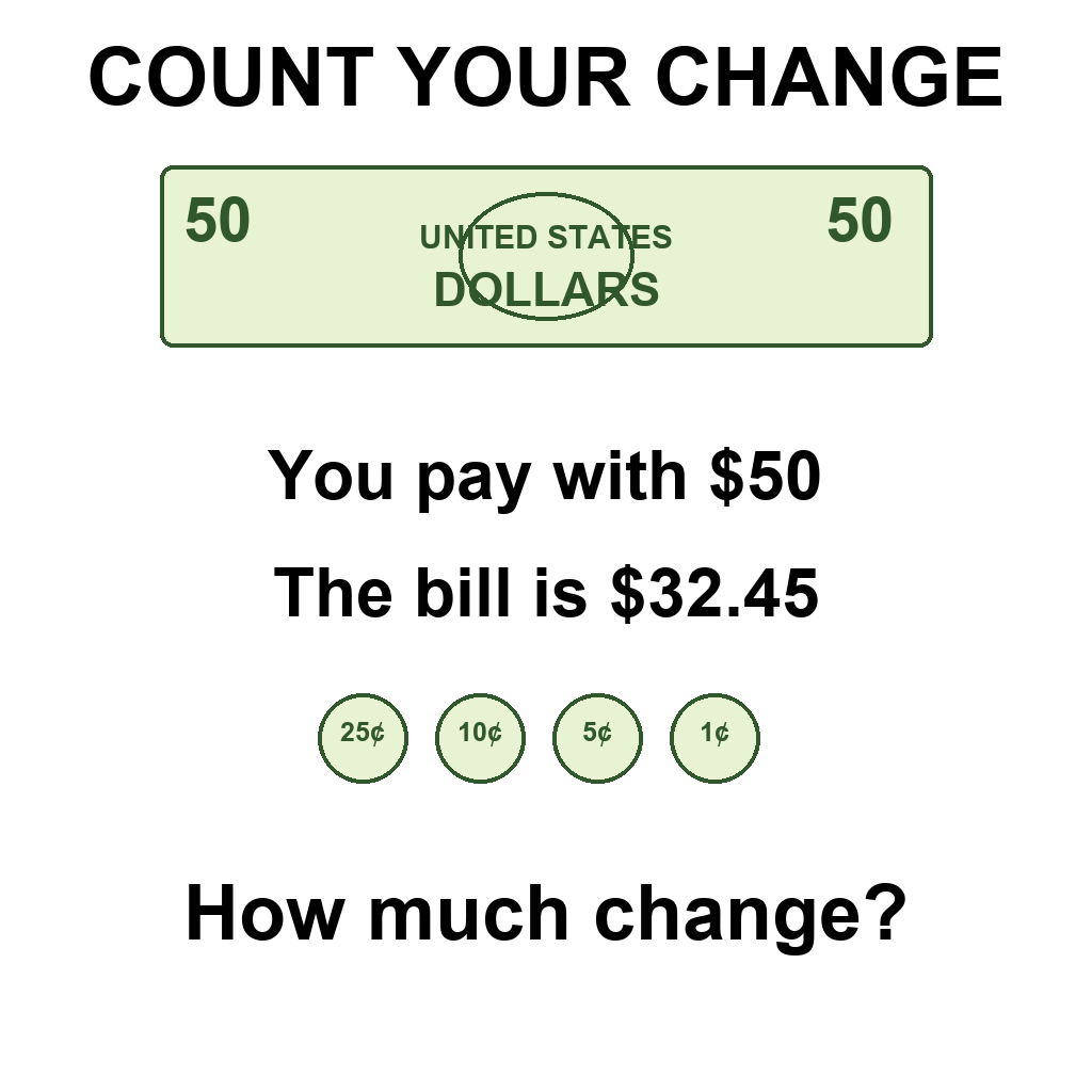 Answer: Count Your Change Puzzle