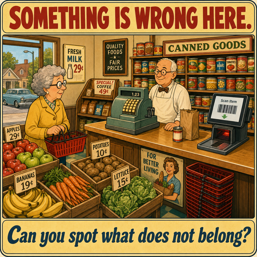 Something Is Wrong in This Old Grocery Store: Answer